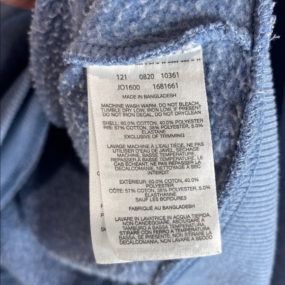 Columbia Classic Back Graphic Logo Hoodie Steel Blue Kangaroo Pocket Size L - Picture 8 of 12